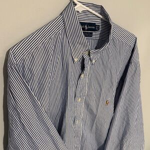 Polo Ralph Lauren Navy and White Striped Shirt